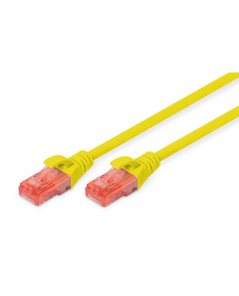 DIGITUS DK-1612-050/Y Kabel Digitus patch cord UTP, CAT.6, żółty, 5,0m, 15 LGW