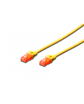 DIGITUS DK-1612-050/Y Kabel Digitus patch cord UTP, CAT.6, żółty, 5,0m, 15 LGW