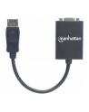 MANHATTAN 151962 Manhattan Konwerter adapter DisplayPort DP na VGA M/F 15cm aktywny czarny - nr 20