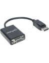 MANHATTAN 151962 Manhattan Konwerter adapter DisplayPort DP na VGA M/F 15cm aktywny czarny - nr 21