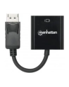 MANHATTAN 151962 Manhattan Konwerter adapter DisplayPort DP na VGA M/F 15cm aktywny czarny - nr 23