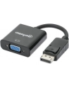 MANHATTAN 151962 Manhattan Konwerter adapter DisplayPort DP na VGA M/F 15cm aktywny czarny - nr 25