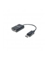 MANHATTAN 151962 Manhattan Konwerter adapter DisplayPort DP na VGA M/F 15cm aktywny czarny - nr 27