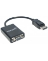 MANHATTAN 151962 Manhattan Konwerter adapter DisplayPort DP na VGA M/F 15cm aktywny czarny - nr 6