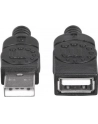 MANHATTAN 308519 Manhattan Przedłużacz kabel USB 2.0 USB A/USB A M/F 1m czarny - nr 13