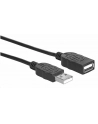 MANHATTAN 308519 Manhattan Przedłużacz kabel USB 2.0 USB A/USB A M/F 1m czarny - nr 2