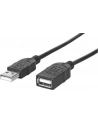 MANHATTAN 308519 Manhattan Przedłużacz kabel USB 2.0 USB A/USB A M/F 1m czarny - nr 8