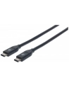 MANHATTAN 354899 Manhattan Kabel USB-C 3.1 Gen2, USB C/USB C M/M 50cm czarny - nr 9