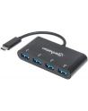 MANHATTAN 162746 Manhattan 4-Portowy hub USB-A 3.0 (4x USB-A) na SuperSpeed USB-C 3.1 Gen1 - nr 17