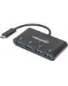 MANHATTAN 162746 Manhattan 4-Portowy hub USB-A 3.0 (4x USB-A) na SuperSpeed USB-C 3.1 Gen1 - nr 18