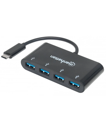 MANHATTAN 162746 Manhattan 4-Portowy hub USB-A 3.0 (4x USB-A) na SuperSpeed USB-C 3.1 Gen1 nr 2