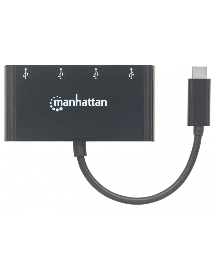 MANHATTAN 162746 Manhattan 4-Portowy hub USB-A 3.0 (4x USB-A) na SuperSpeed USB-C 3.1 Gen1 główny