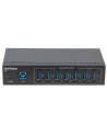 MANHATTAN 164405 Manhattan 7-Portowy przemysłowy hub SuperSpeed USB 3.0 7x USB-A metalowy czarny - nr 14