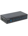 MANHATTAN 164405 Manhattan 7-Portowy przemysłowy hub SuperSpeed USB 3.0 7x USB-A metalowy czarny - nr 20
