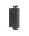 MANHATTAN 164405 Manhattan 7-Portowy przemysłowy hub SuperSpeed USB 3.0 7x USB-A metalowy czarny - nr 26