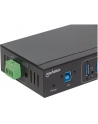 MANHATTAN 164405 Manhattan 7-Portowy przemysłowy hub SuperSpeed USB 3.0 7x USB-A metalowy czarny - nr 31