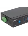 MANHATTAN 164405 Manhattan 7-Portowy przemysłowy hub SuperSpeed USB 3.0 7x USB-A metalowy czarny - nr 7