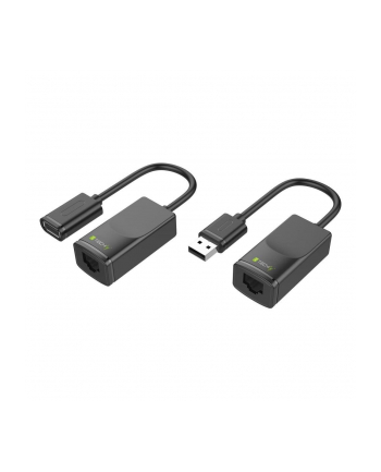 TECHLY 103199 Techly Przedłużacz extender USB po kablu sieciowym RJ45 do 60m