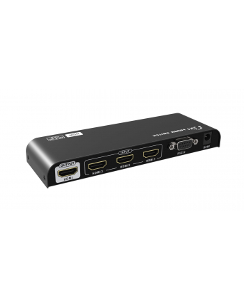 TECHLY 104929 Techly 3-Portowy przełącznik HDMI 2.0 3x1 4K@60Hz HDR z pilotem IR