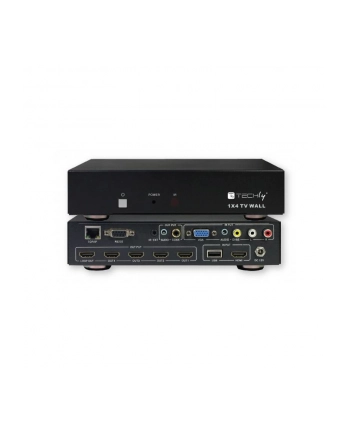 TECHLY 025695 Techly Rozdzielacz AV splitter HDMI 1x4 Full HD 1080p z funkcją ściany wizyjnej nr 1