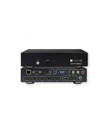 TECHLY 025695 Techly Rozdzielacz AV splitter HDMI 1x4 Full HD 1080p z funkcją ściany wizyjnej nr 2
