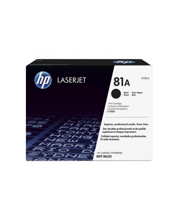hoover HP CF281A Toner HP 81A Black   MFP M630