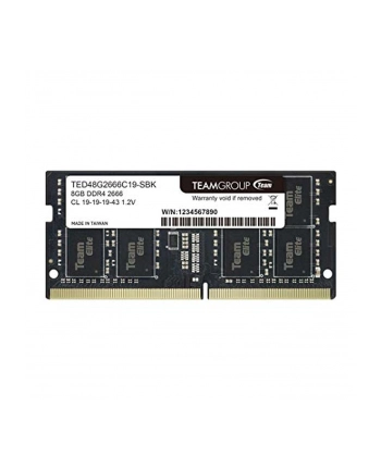 TEAMGROUP TED48G2666C19-S01 Team Group Pamięć DDR4 8GB 2666MHz CL19 SODIMM 1.2V nr 1