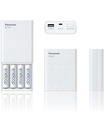 PANASONIC K-KJ87MCC40USB Panasonic Ładowarka BQ-CC87USB Powerbanka + Eneloop R6/AA 1900mAh, 4 Szt. nr 1