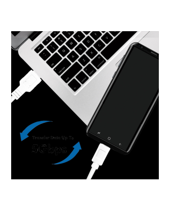 LOGILINK CU0175 LOGILINK - Kabel USB 3.2 Gen1x1, męski USB-A na męski USB-C, biały, 1,5 m
