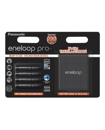 PANASONIC BK-4HCDEC4BE Panasonic Eneloop Pro R03/AAA 930mAh, 4 Szt., Blister + BOX