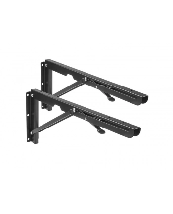 MACLEAN MC-876 Wall Folding Shelf Table Brackets up to 50kg Solid Complete Set Brackets + Assembly elements nr 1