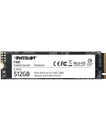patriot memory PATRIOT SSD P300 512GB M.2 PCIe Gen 3 x4 1700/1200 MB/s
