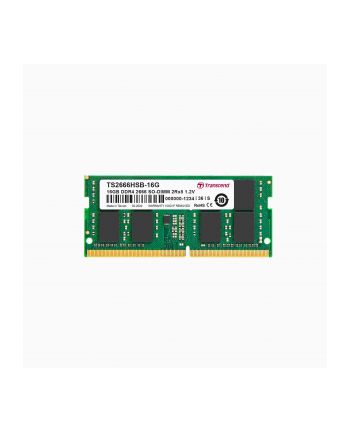 TRANSCEND 16GB DDR4 2666Mhz SO-DIMM 2Rx8 1Gx8 CL19 1.2V