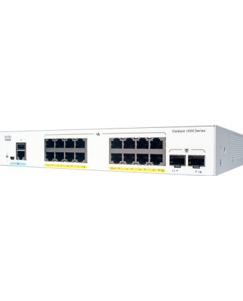 CISCO Catalyst 1000 16-Port Gigabit PoE+ PoE Budget 240W 2 x 1G SFP Uplinks LAN Base