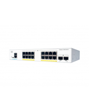 CISCO Catalyst 1000 16-Port Gigabit PoE+ PoE Budget 240W 2 x 1G SFP Uplinks LAN Base