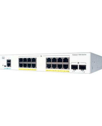 CISCO Catalyst 1000 16-Port Gigabit PoE+ PoE Budget 120W 2 x 1G SFP Uplinks LAN Base