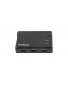 lanberg Switch video 3 x HDMI + port micro USB Czarny - nr 22