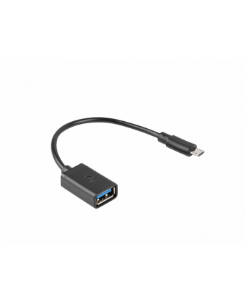 lanberg Adapter MICRO USB(F)- USB-A(f )2.0 0.15M OTG Czarny