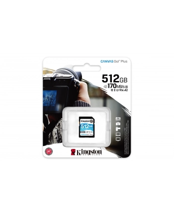 kingston Karta pamięci SD 512GB Canvas Go Plus 170/90MB/s CL10 U3 V30 nr 2
