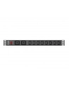 lanberg Listwa zasilająca Rack PDU 19 cali 1U 16A 2X C19 8X IEC C13 - nr 10