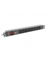 lanberg Listwa zasilająca Rack PDU 19 cali 1U 16A 8X IEC C13 2M Czarna - nr 14