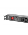 lanberg Listwa zasilająca Rack PDU 19 cali 1U 16A 8X IEC C13 2M Czarna - nr 18