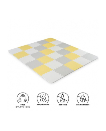 Kinderkraft Mata piankowa puzzle LUNO yellow