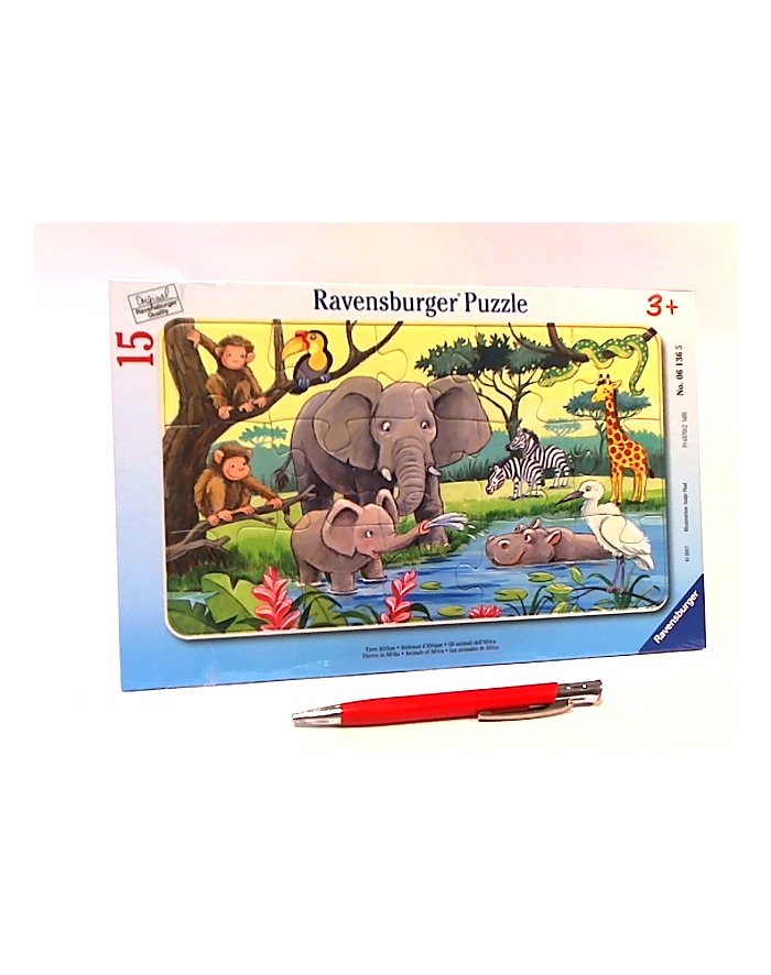 ravensburger Puzzle 15el Afrykańskie zwierzęta 061365 główny