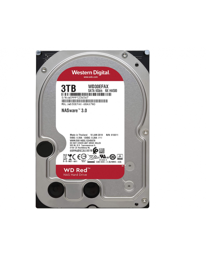 western digital Dysk WD Red 3TB 3,5 256MB SATA 5400rpm WD30EFAX główny