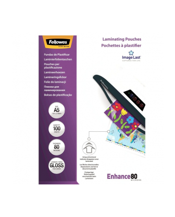 fellowes Folie do laminacji PREMIUM ImageLast 80mik, A5, 100 sztuk