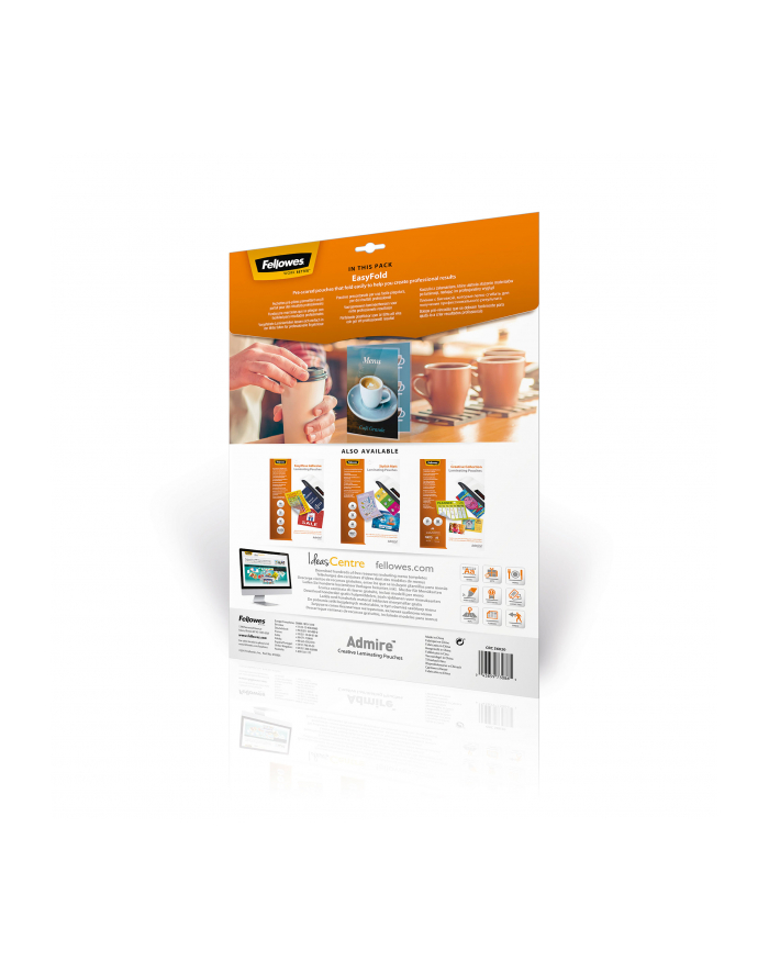 fellowes Folie do laminacji -Łatwo złóż 80 mik - A3, 25 sztuk główny