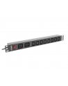 lanberg Listwa zasilająca Rack PDU 19 cali 1U 16A 2X C19 8X IEC C13 - nr 13