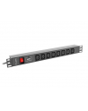 lanberg Listwa zasilająca Rack PDU 19 cali 1U 16A 8X IEC C13 2M Czarna - nr 22