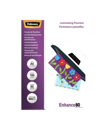 fellowes Folie do laminacji matowe 80mik A4, 100 sztuk nr 1